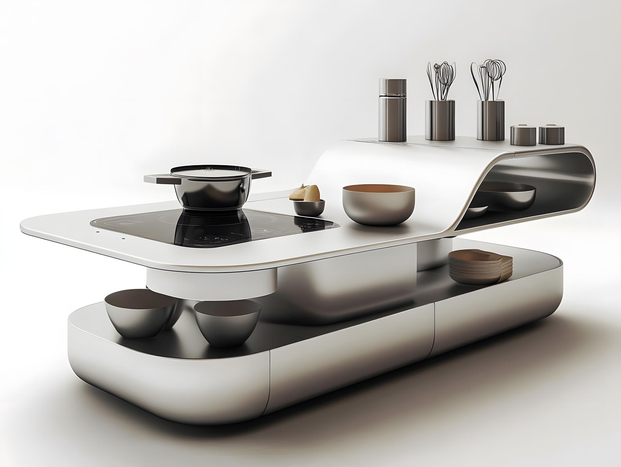 Ricaricabile set di utensili da cucina moderni